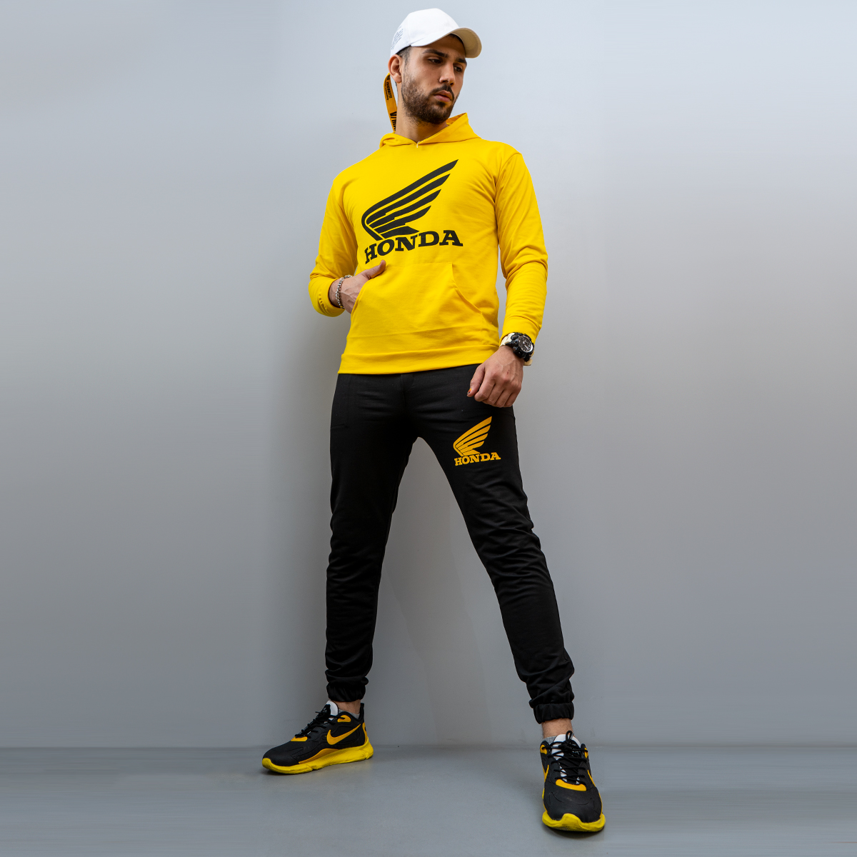 ست تيشرت شلوار HONDA مردانه مدل  KASON