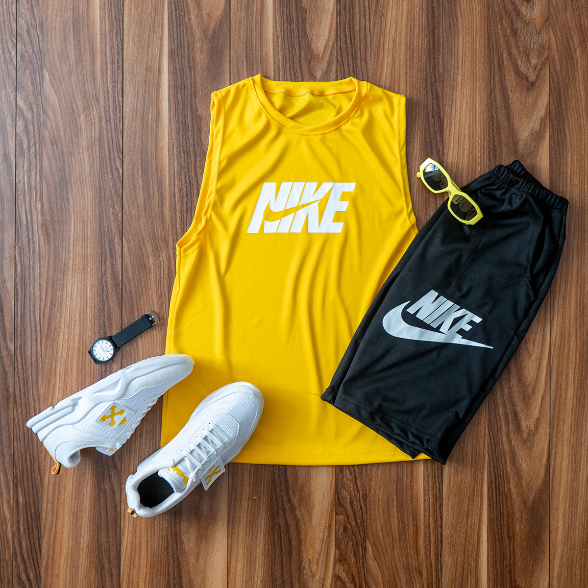 ست رکابی شلوارک Nike مردانه مدل Paraka