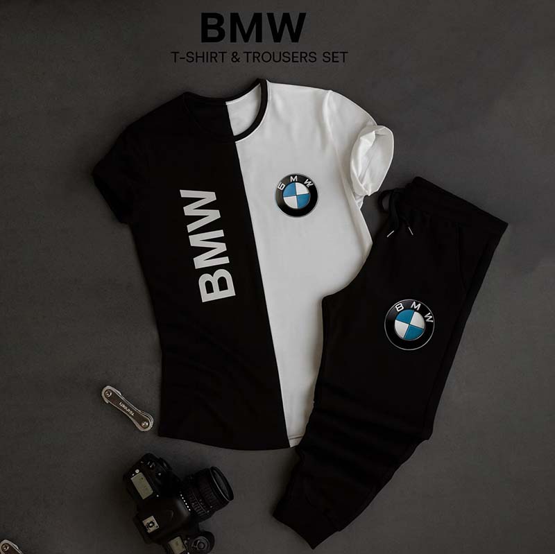 ست تیشرت شلوار bmw مردانه مدل Noman