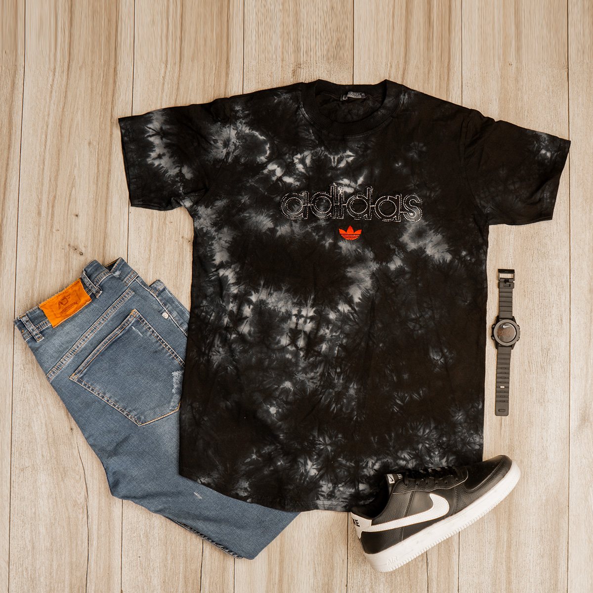 تیشرت ابرو بادی مشکی مردانه مدل Adidas