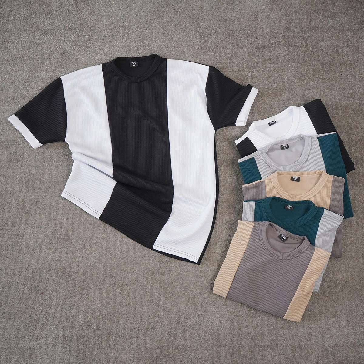 تیشرت مردانه طوسی سبز مدل Kaveh