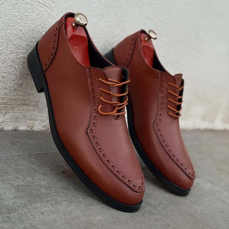 کفش رسمی مردانه عسلی مدل Edvin