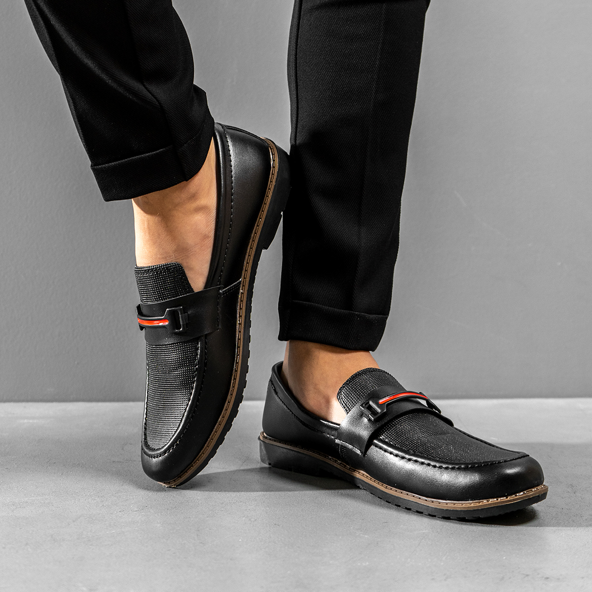 کفش کالج مردانه مشکی مدل Rasa