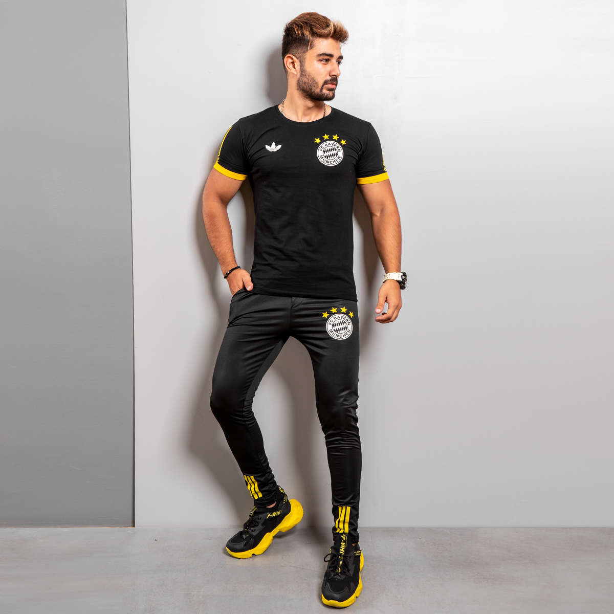 ست تیشرت شلوار بایرن مونیخ مردانه مدل Farshad